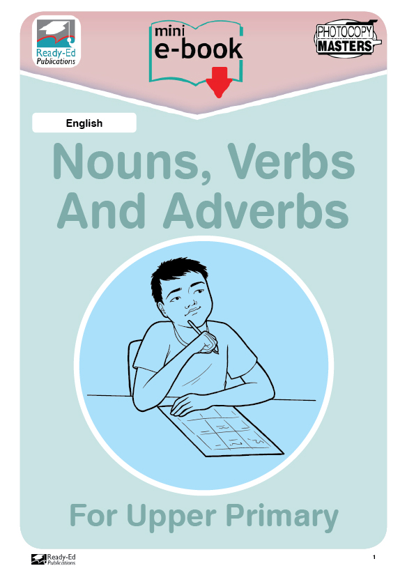 english nouns verbs and adverbs upper worksheets ready ed